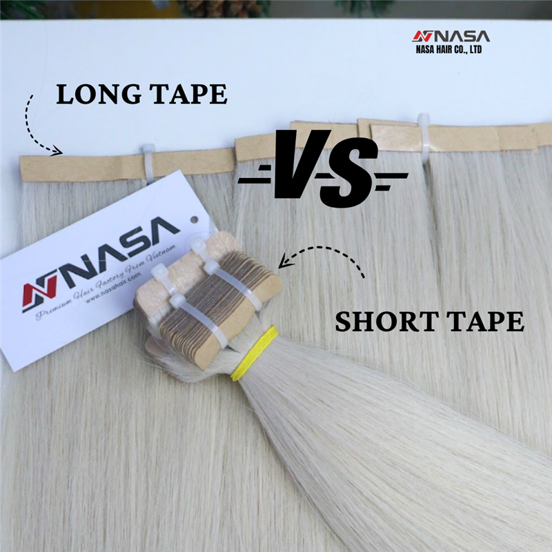 Compare the Difference Between Long Tape and Short Tape in the Hair Extension Industry