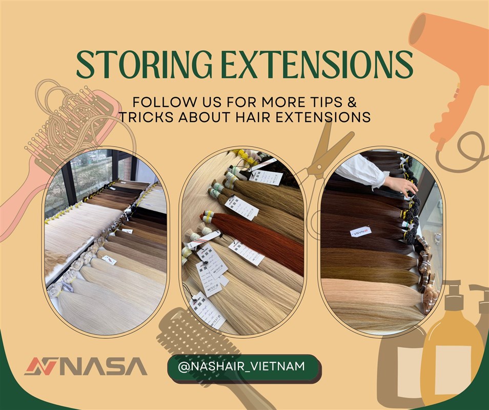 How to Store Human Hair Extensions Correctly (Professional Guide for Salons & Wholesalers)