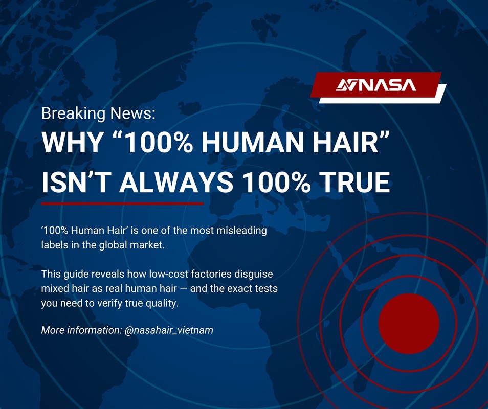 Why “100% Human Hair” Isn’t Always 100% True: The Truth Behind Mislabeling in the Global Hair Industry