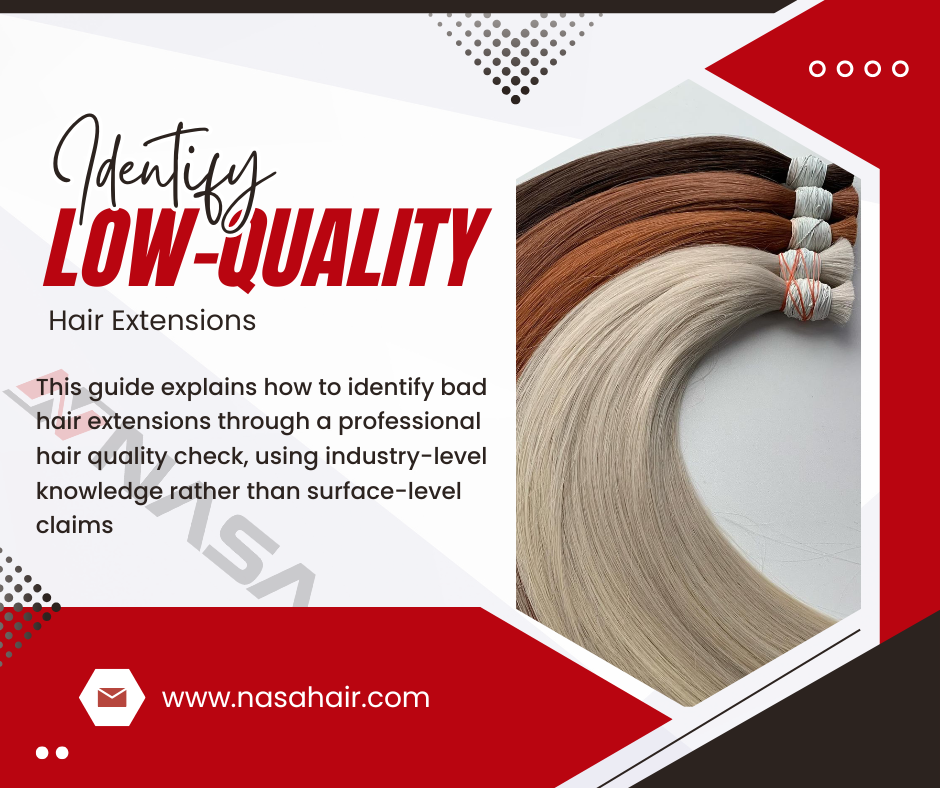 How to Identify Low-Quality Hair Extensions Before They Reach Your Salon