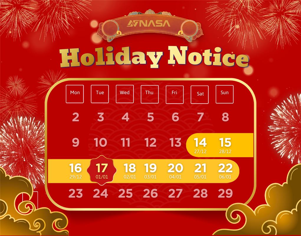 Lunar New Year Holiday Notice & Warm Wishes from NASA Hair