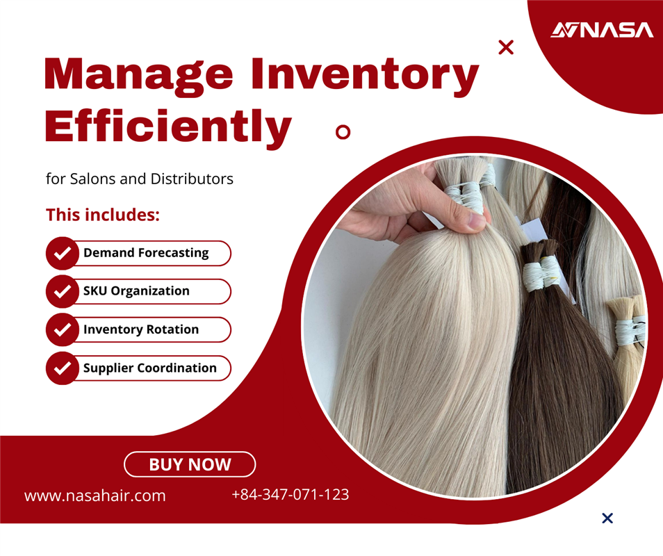 How to Manage Hair Extension Inventory Efficiently for Salons and Distributors