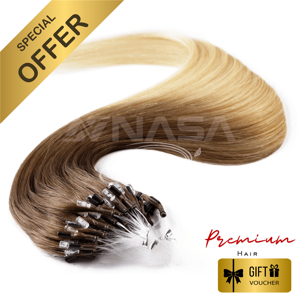 PLASTIC NANO RING HAIR EXTENSION - OMBRE COLOR 